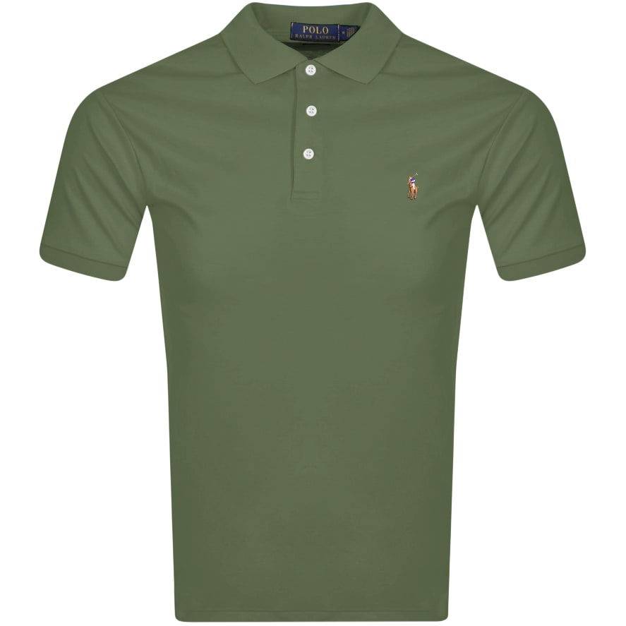 Alternative Image for ProductRalph Lauren Slim Fit Polo T Shirt Green1
